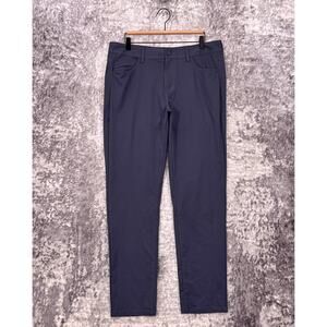 Rhone Pants 35 x 31 Mens Commuter 5 Pocket Gray